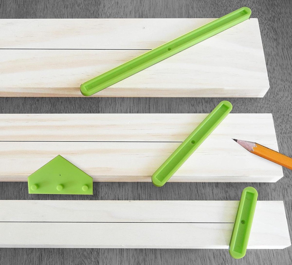 Center Finder Tool - Middenzoeker Set - Houtbewerking Markeren - 4-delige Set met Randgids