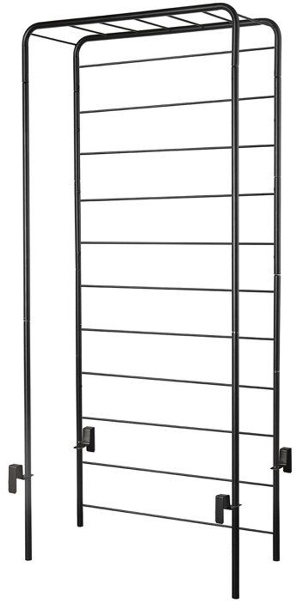 Plantenstandaard - DEROMA - Cosmo - 78 x H 155 cm - Metaal - Grijs