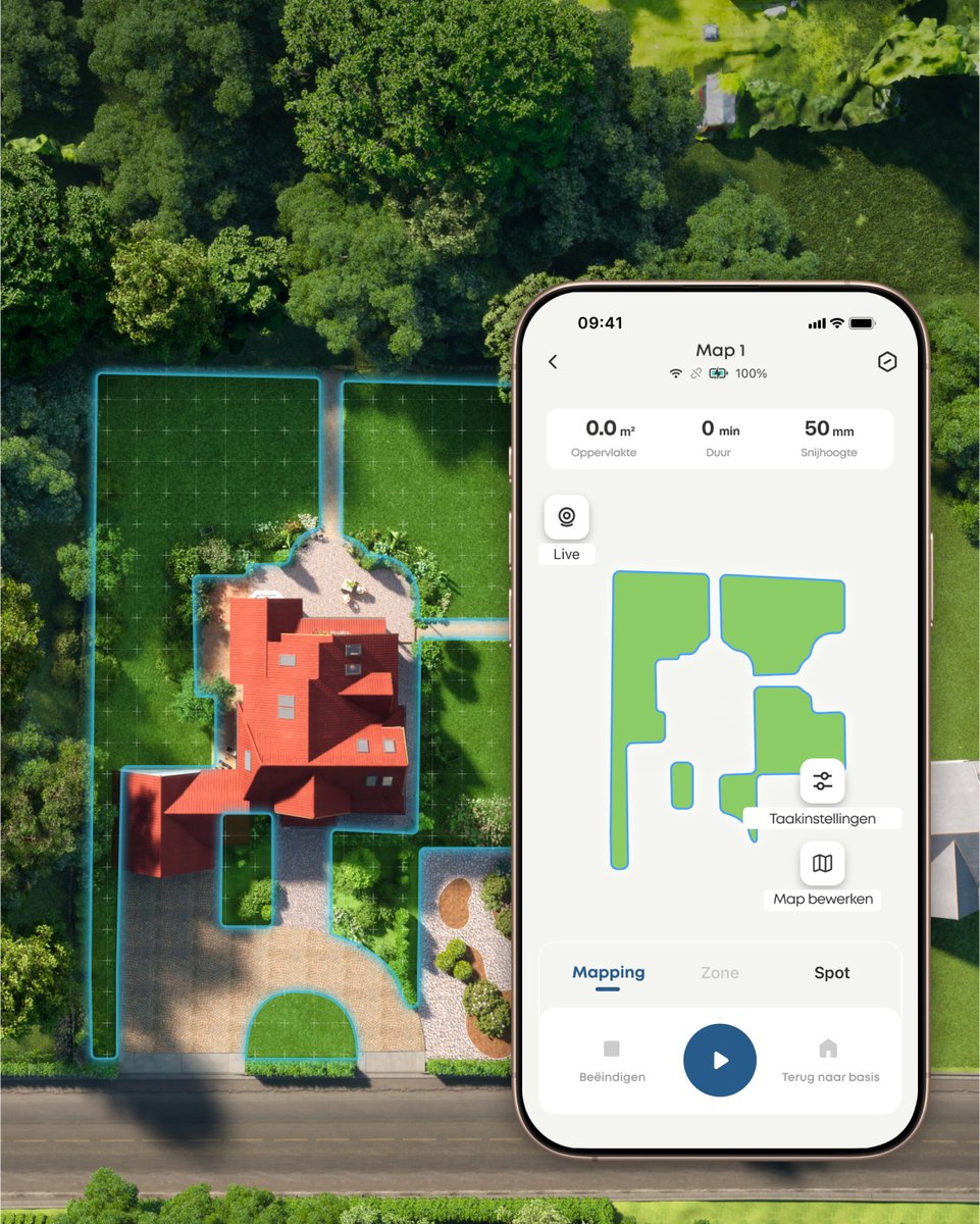 eufy E15 Robotgrasmaaier met Slimme Navigatie en - afbeelding 3