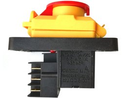 KJD22 KEDU Industriële waterdichte elektromagnetische drukknop schakelaar Power On Off drukschakelaar voor houtmachine 250 V 6 pinnen