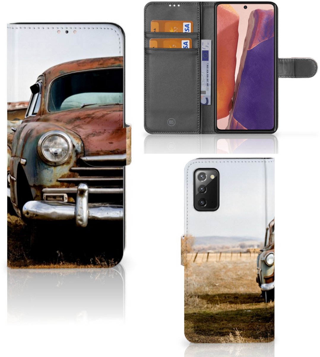 Samsung Galaxy Note 20 Telefoonhoesje met foto Vintage Auto