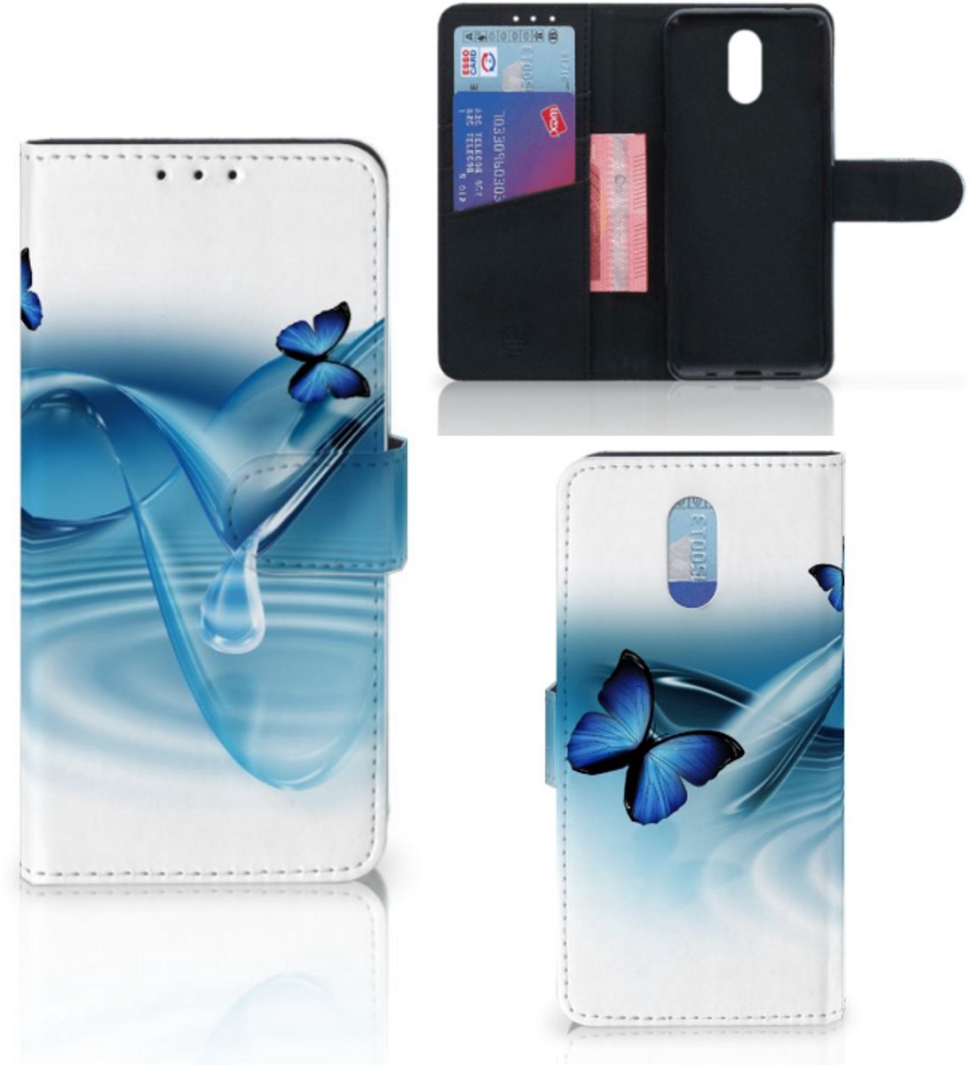 Nokia 2.3 Telefoonhoesje met Pasjes Vlinders