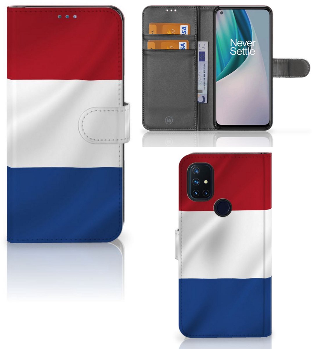 OnePlus Nord N10 Bookstyle Case Nederlandse Vlag