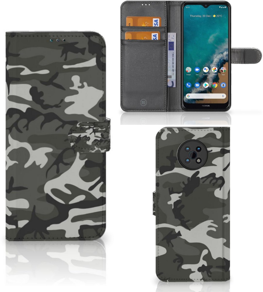 Nokia G50 Telefoon Hoesje Army Light