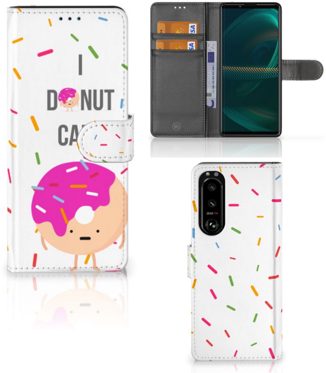 Sony Xperia 5III Book Cover Donut Roze