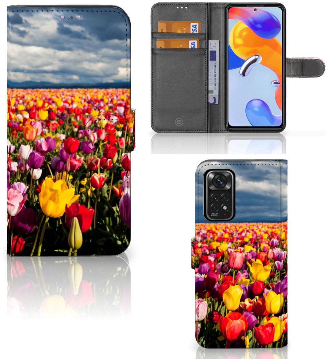 Xiaomi Redmi Note 11 Pro 5G/4G Hoesje Tulpen