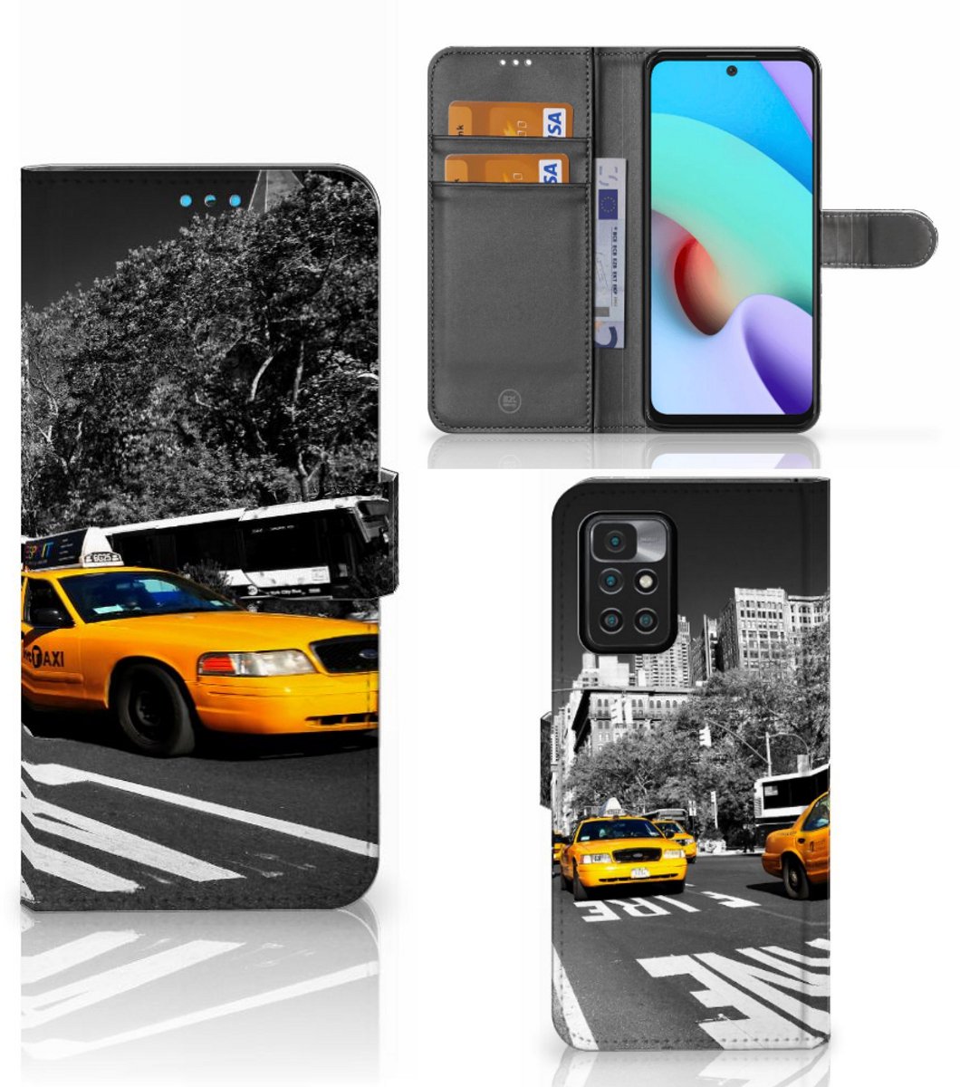 Xiaomi Redmi 10 Flip Cover New York Taxi