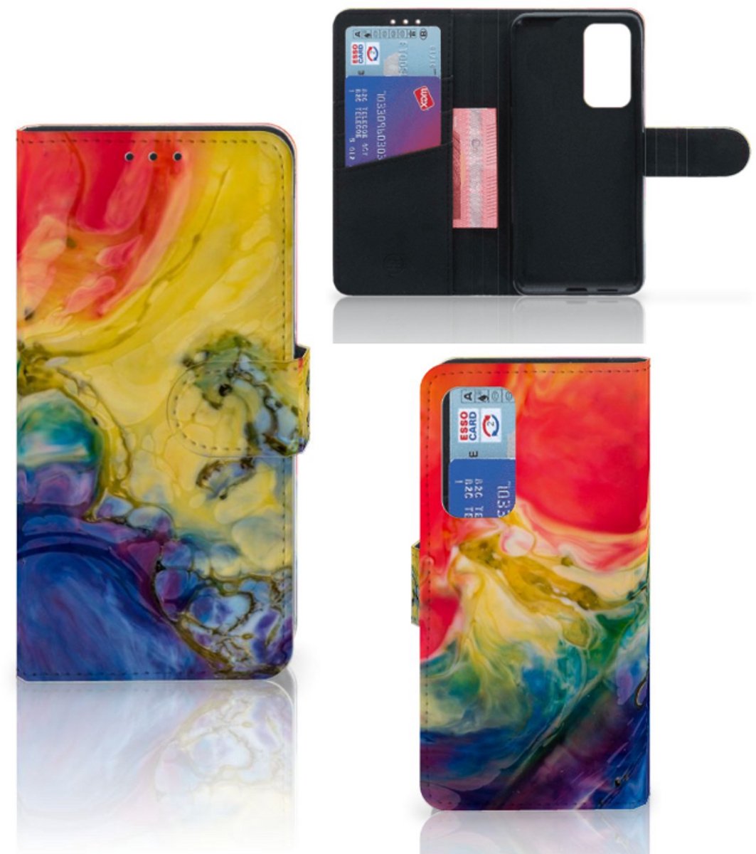 Hoesje Huawei P40 Watercolor Dark