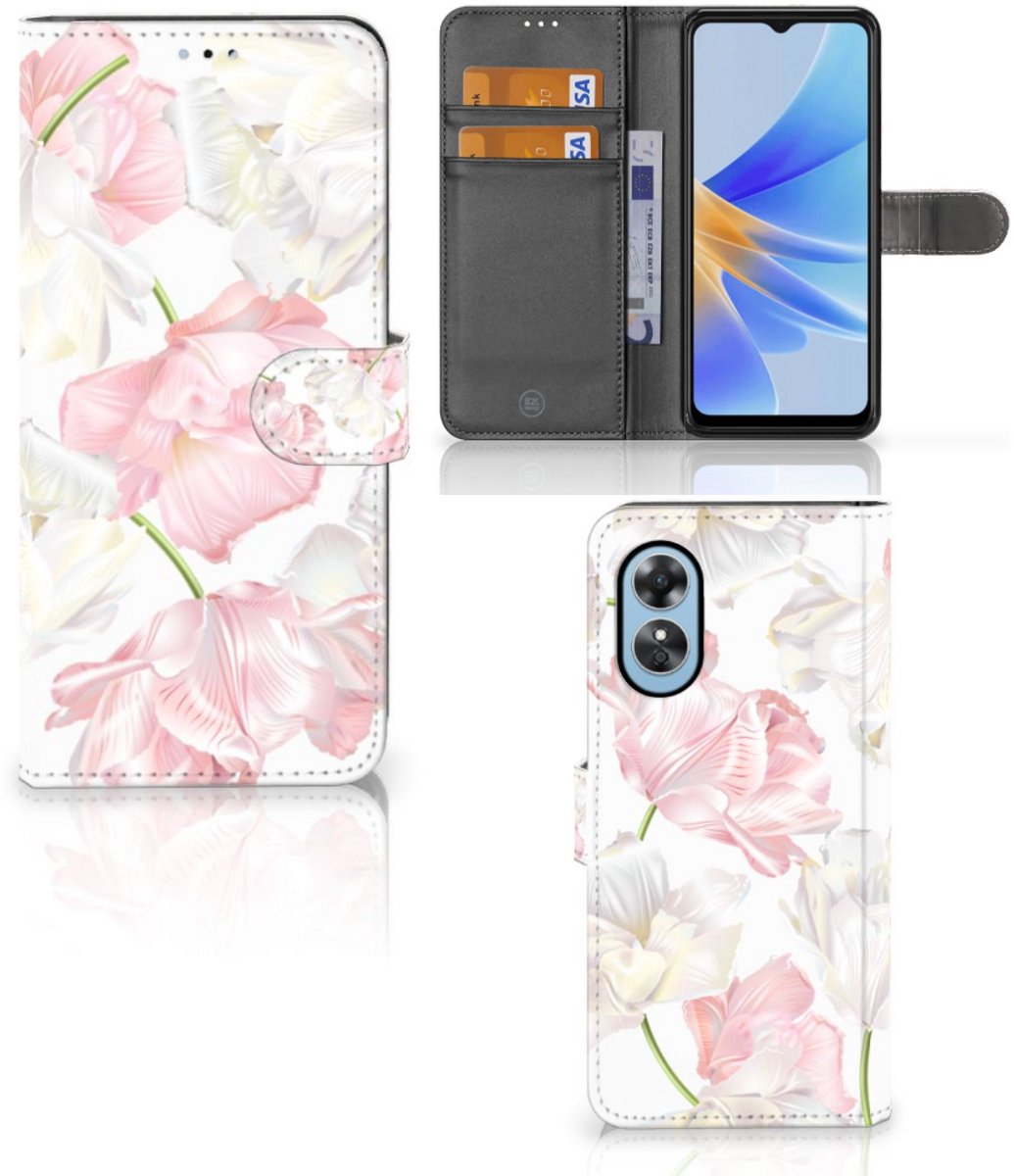 OPPO A17 Hoesje Lovely Flowers