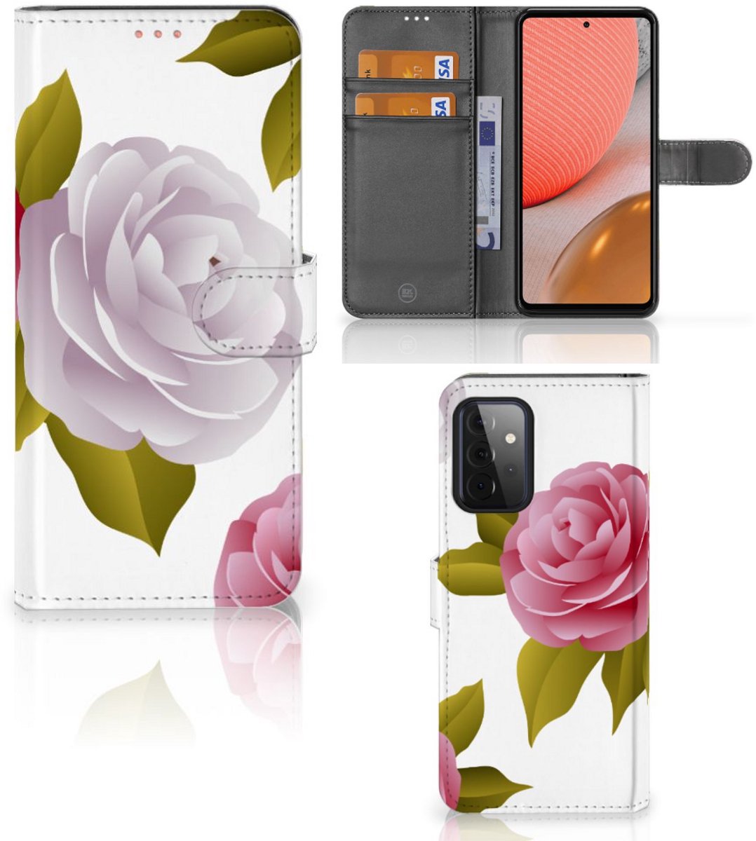 Samsung Galaxy A72 Hoesje Roses