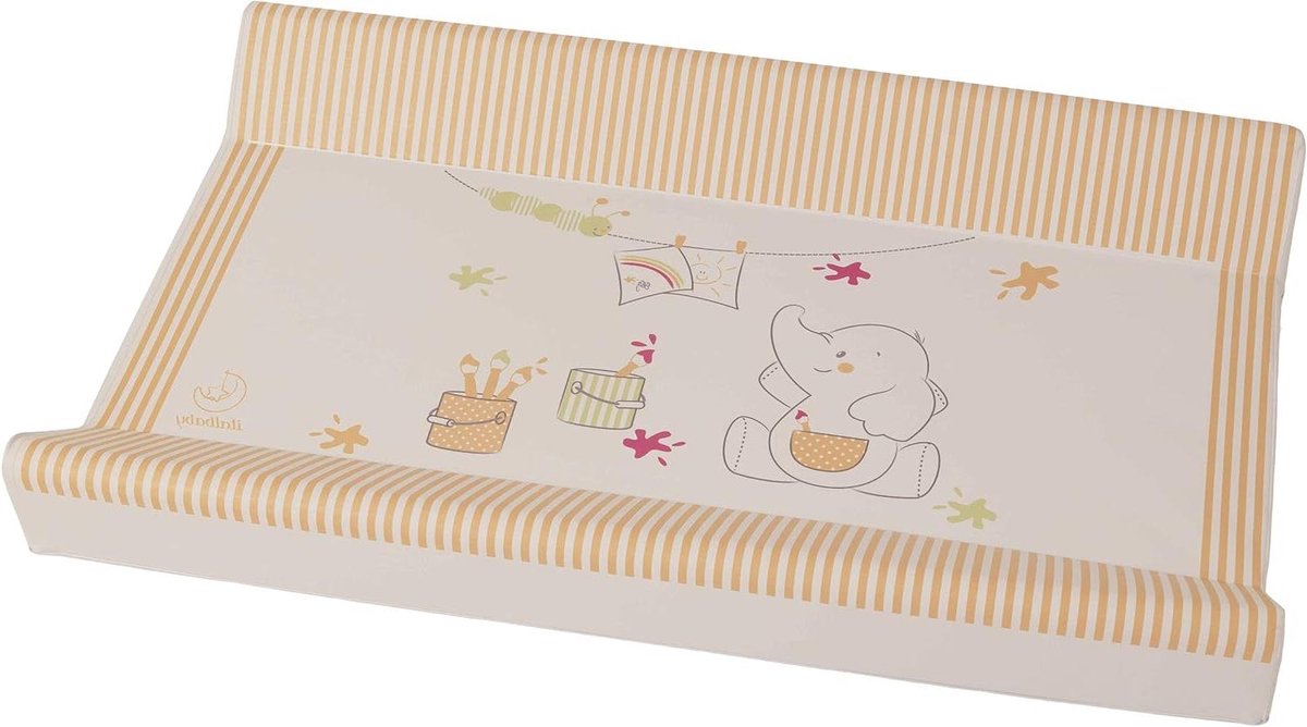 Aankleedkussen PVC - Luierkussen Verschoonkussen - Baby Verschonen - Twee Veiligheidszijden - 49 x 81 x 10 cm - Tortora