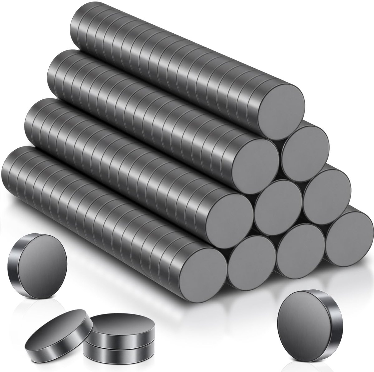 Store_9 - Magnets - Sterke Ferriet Magneten - 200 Stuks - 10 x 3 mm - Ideaal voor Whiteboard en Koelkast - Hoge Kwaliteit