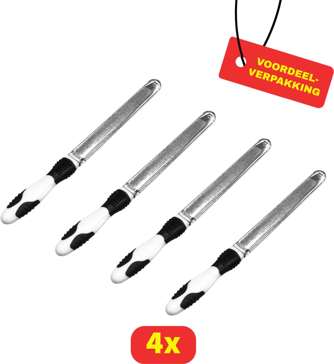 Vitility Nagelvijl - 4 stuks - Voordeelverpakking