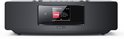 Zwart Kenwood radio-apparaat met display dat "Internet radio SWR3" toont.