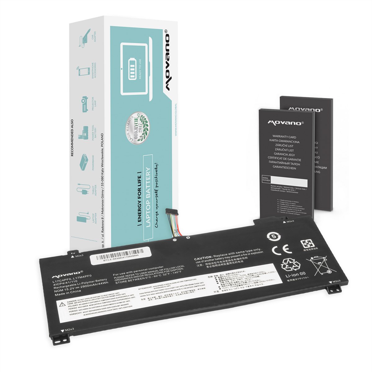 Movano - Batterij - Lenovo IdeaPad S530-13IWL - Xiaoxin Air 13IWL