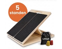 Premium Slant board – stretch board – kuit stretcher - Incline Board - Squat Wedge - squad block - 5 standen verstelbaar