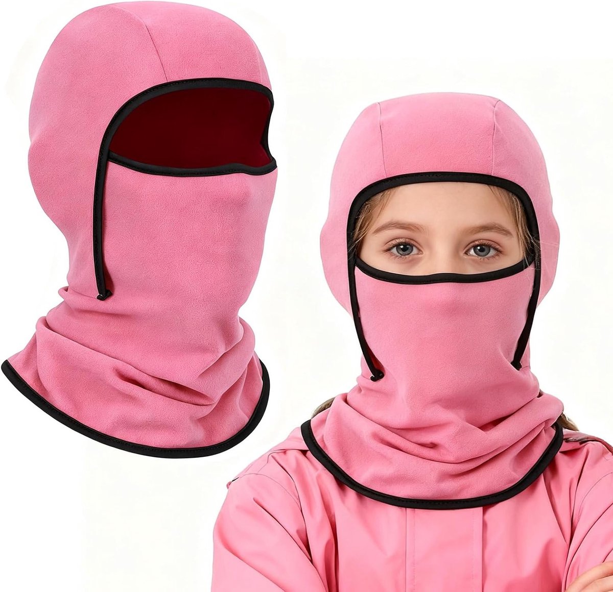 Multifunctionele Kinderen Balaclava - Warme Winddichte Ski Masker met Thermisch Fleece en Nekwarmer voor Fietsen en Buitenactiviteiten voor Kinderen van 4-10 Jaar