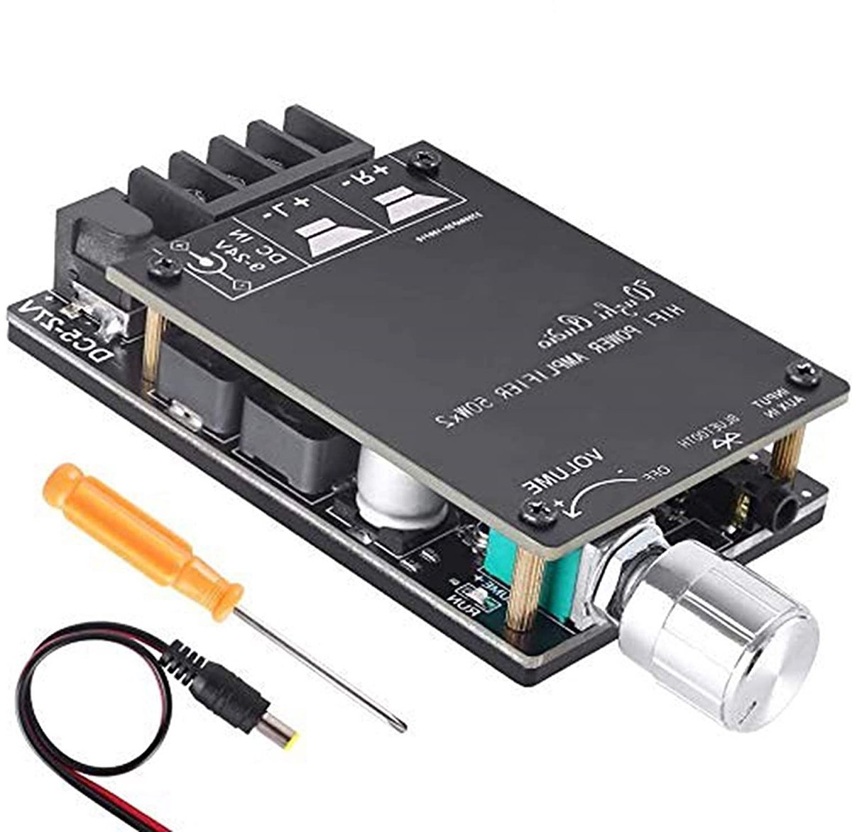 Digitale Stereo Audio Versterker Module 2x50W met HiFi Filter voor DC 5V-27V, Dual Channel Versterking