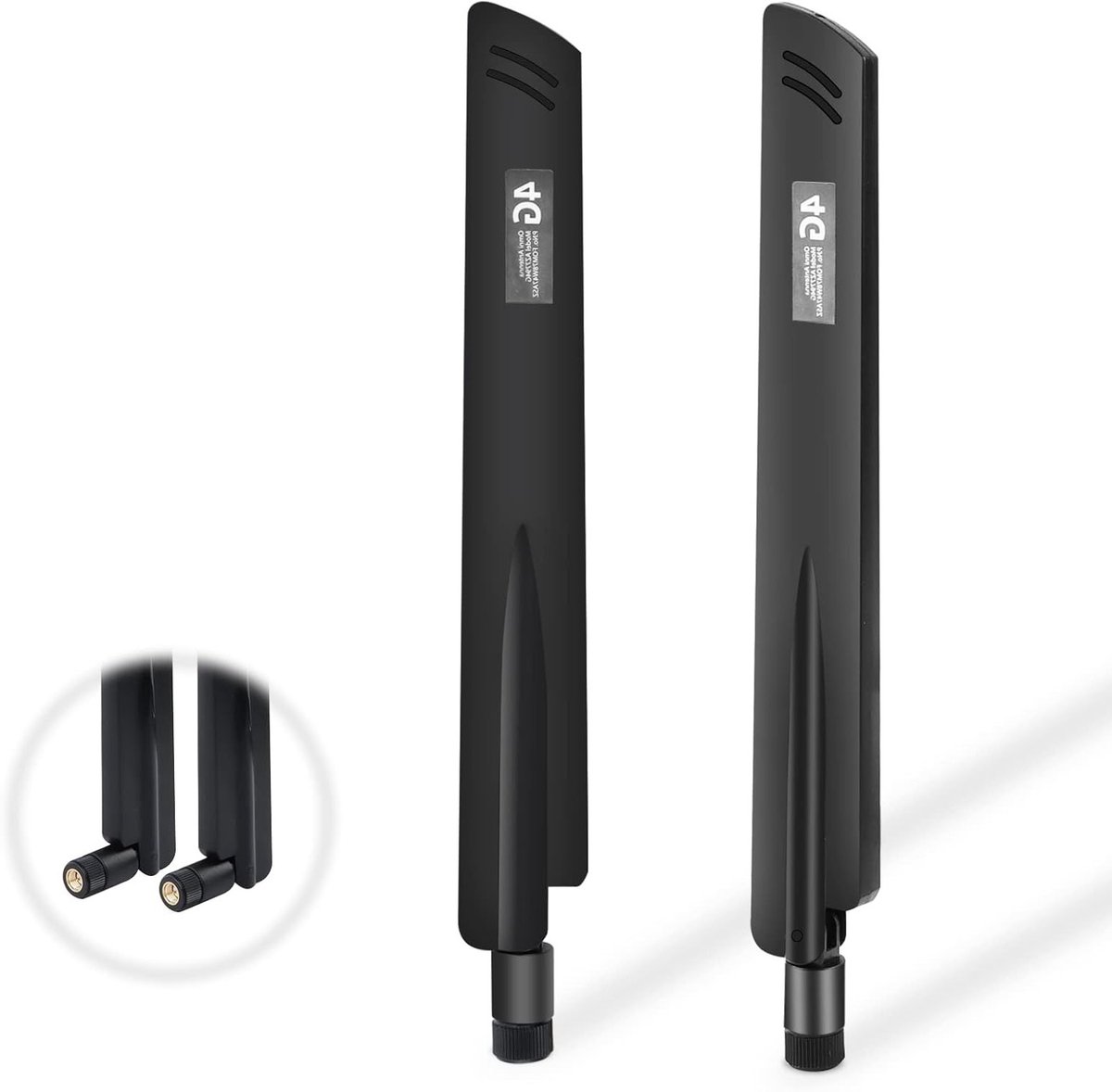 Omnidirectionele 4G LTE Antenne en WiFi Antenne Set van 2, 38 dBi voor WLAN Router, USB Adapter en Beveiligingscamera's