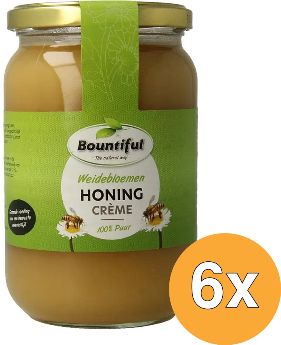 6x Bountiful Weidebloemen honing creme (900 gr)