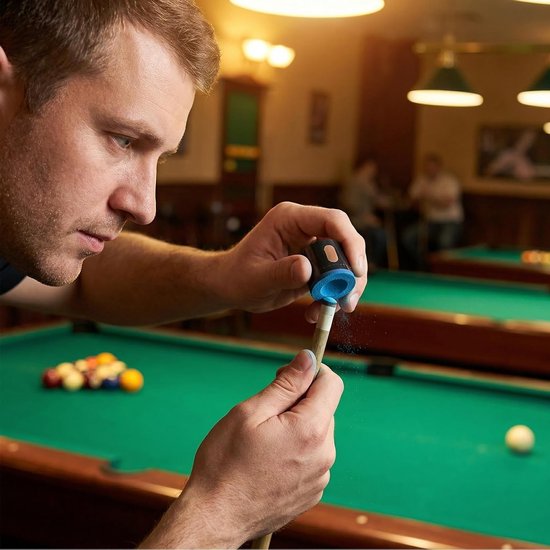 Professionele Billiard Chalk voor Pool en Snooker - Droog Poeder in Blauw en Groen, 4 Stuks — afbeelding 5