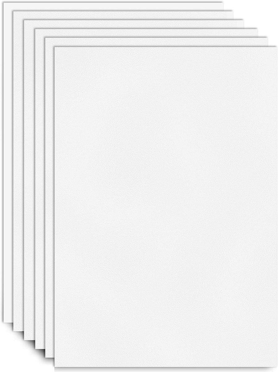Set van 6 Polystyreen Platen 21 x 29,7 cm voor Modelbouw en Creatieve Projecten - Stevige Witte Kunststof Panelen van 1 mm Dikte