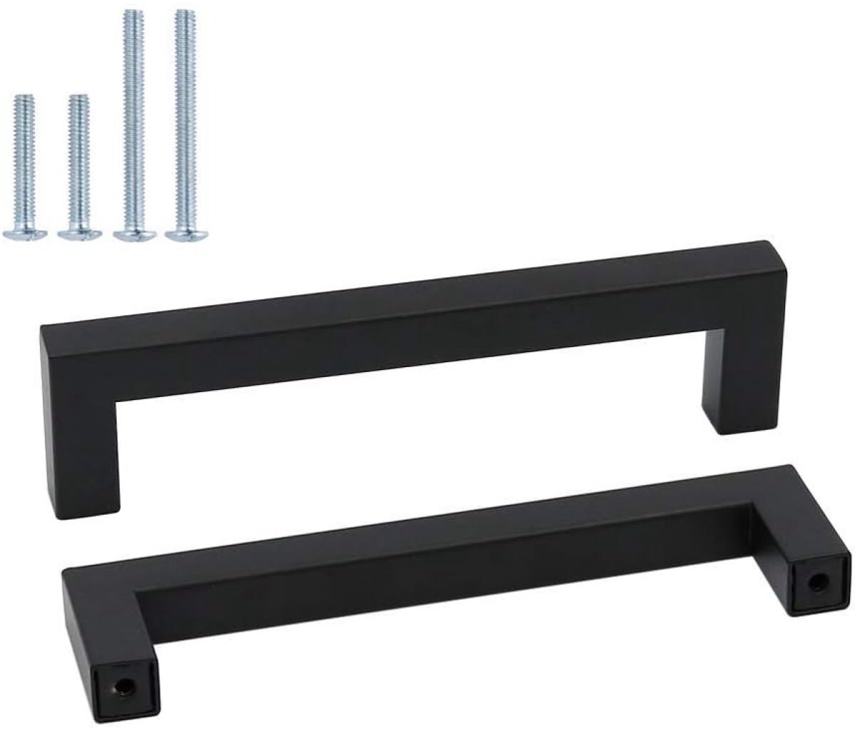Meubelgrepen Zwart RVS – 128 mm Boorafstand – Set van 2 – Kastgrepen & Ladegrepen – Keuken, Kast & Meubels – 14 cm