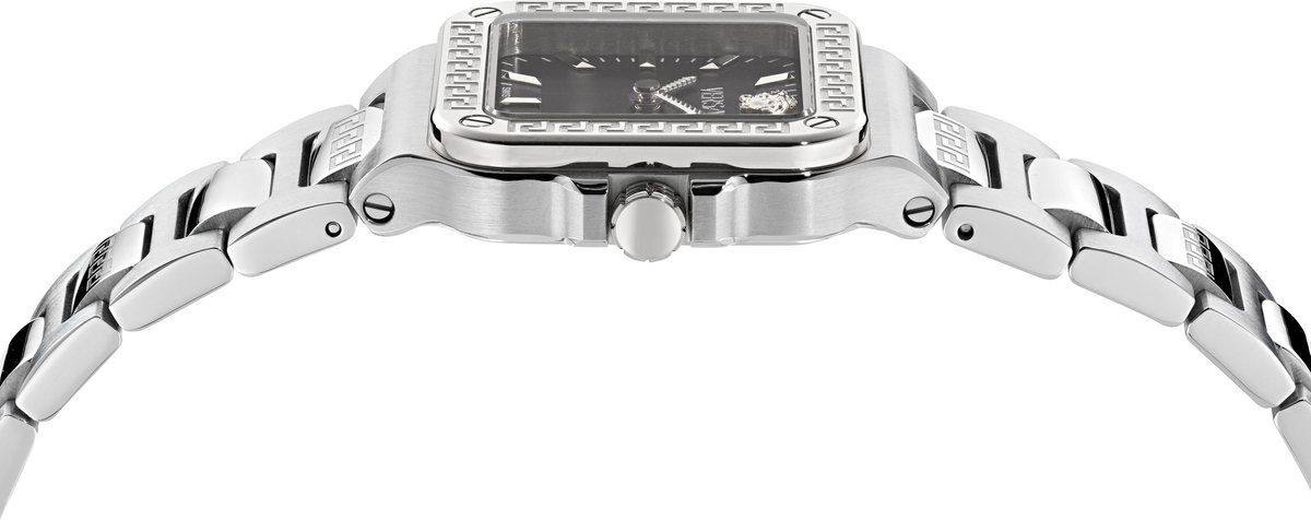 Versace Greca Edge VE5G00126 Horloge - Staal - Zilverkleurig - Ø 35.9 mm
