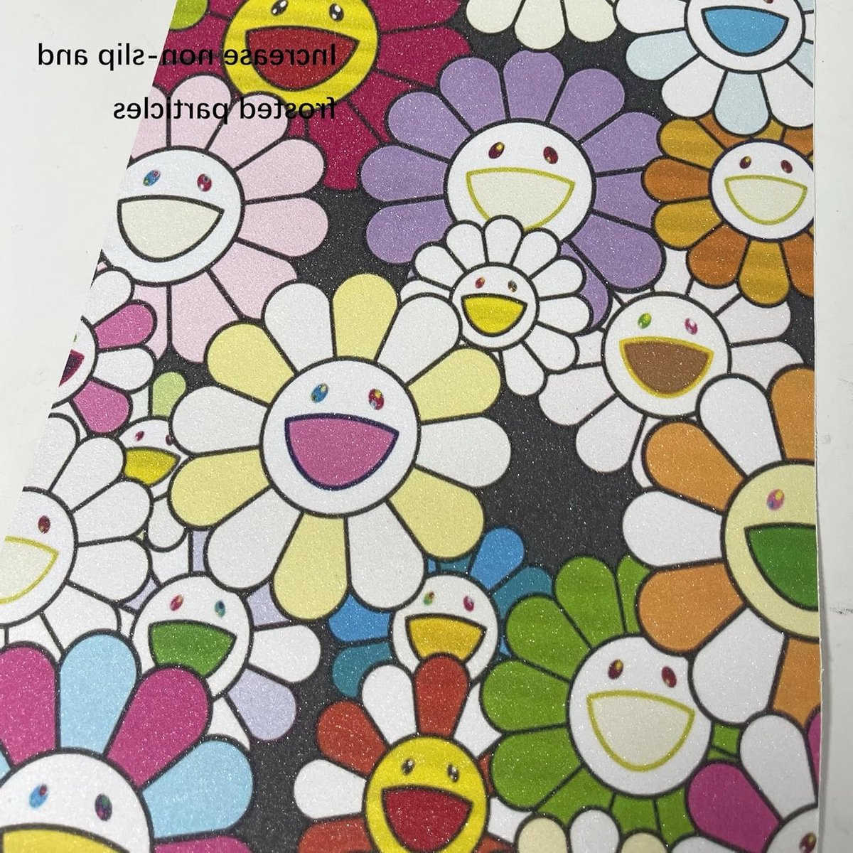 Grip Tape voor Skateboard en Scooter - Bubble-Free, Antislip, Slijtvast en Perfect voor Longboards - 84 x 23 cm met Zonnebloem Motief