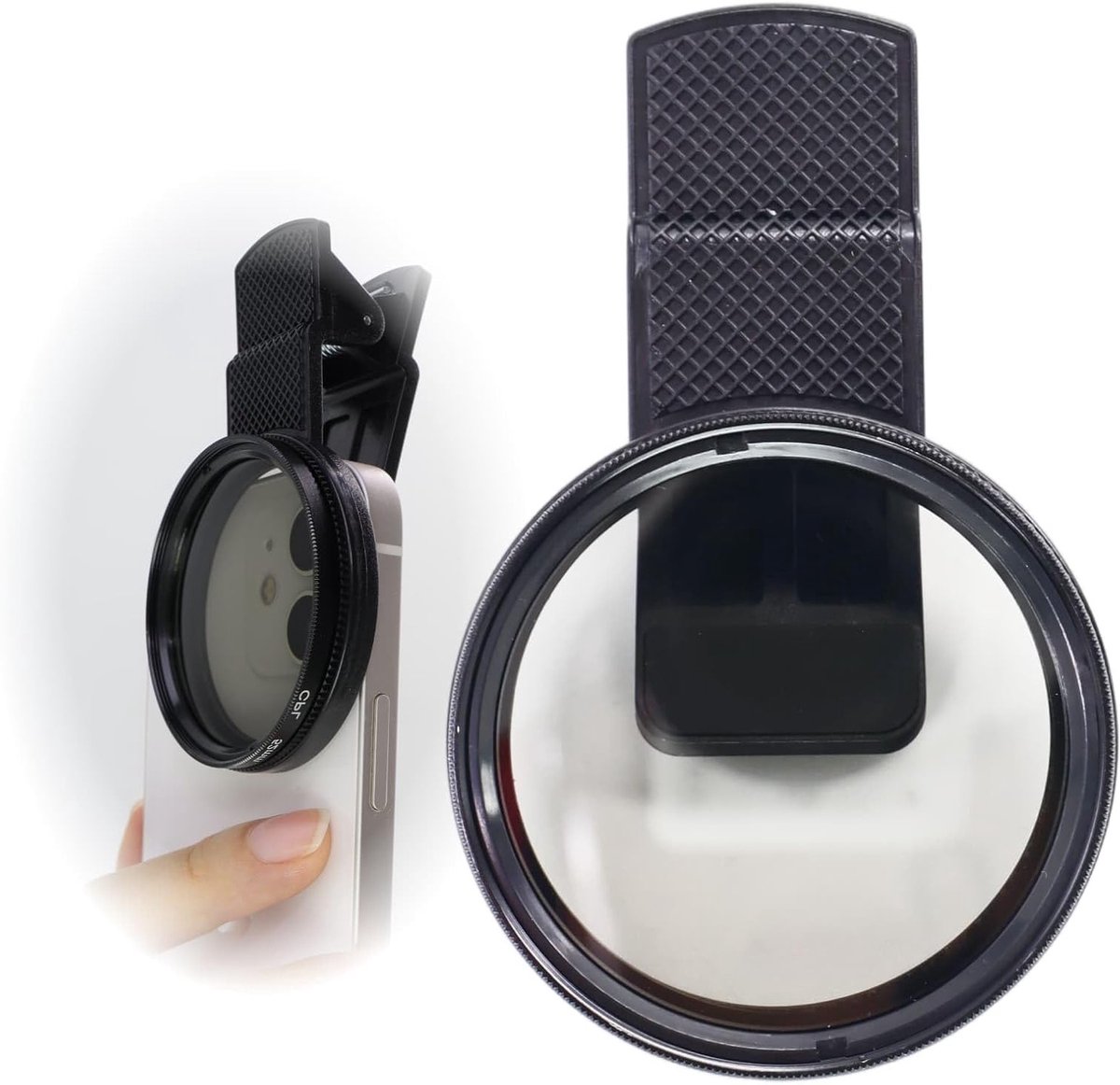 52mm CPL Polarisatiefilter en ND-filter voor Mobiele Telefoon Camera - Geschikt voor iPhone 16, 15, 14, 13, 12, 11 - Verbeterde Beeldkwaliteit en Kleurverzadiging