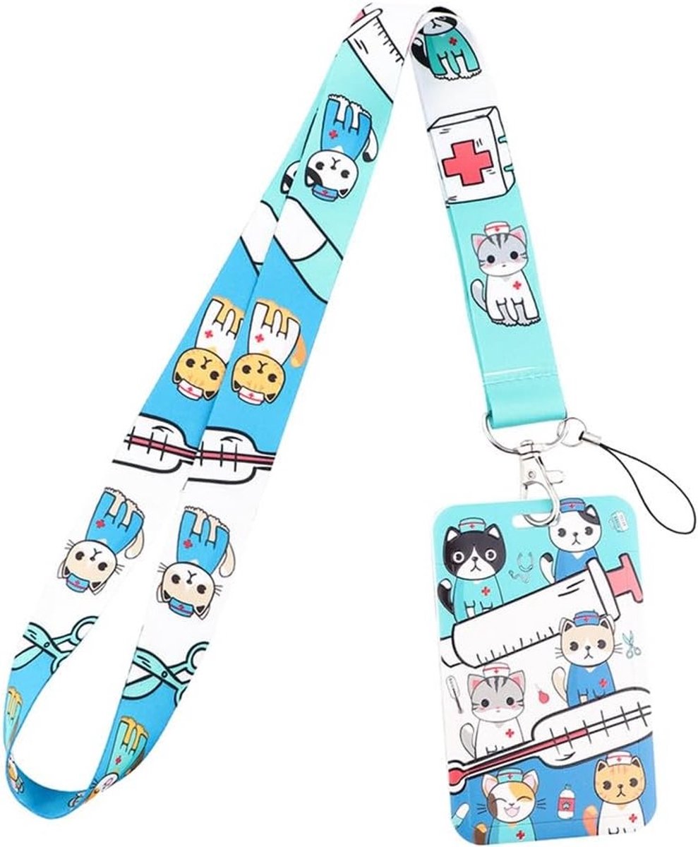 ID Kaarthouder met Lanyard voor ID en Mobiele Telefoon - Ideaal voor Artsen, Verpleegkundigen en Kantoor Gebruik, Geschikt voor School en Evenementen