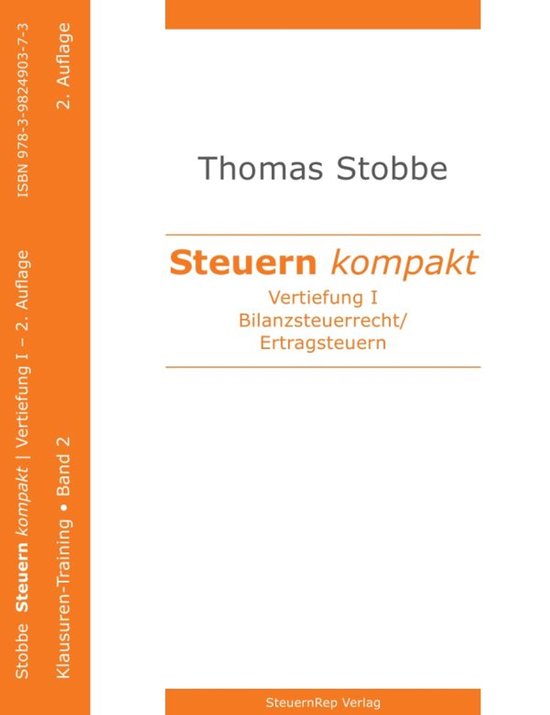 Steuern kompakt. Vertiefung I - cover
