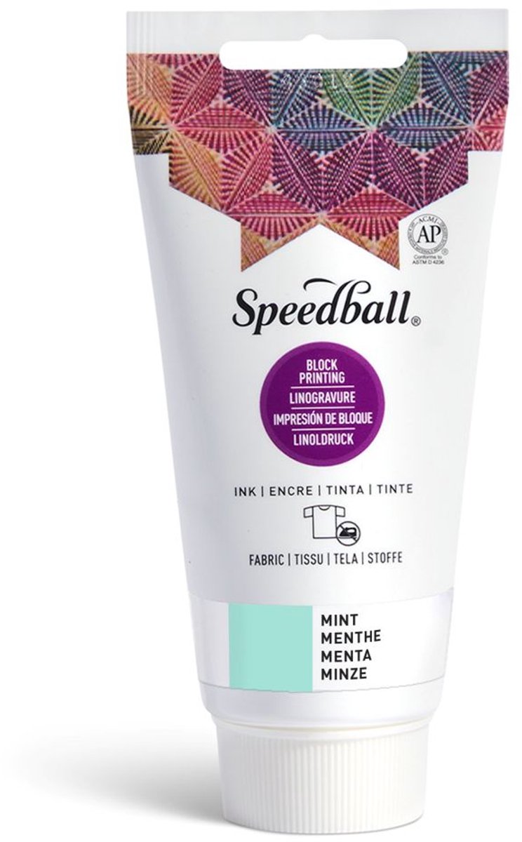 Fabric block printing ink mint - Speedball
