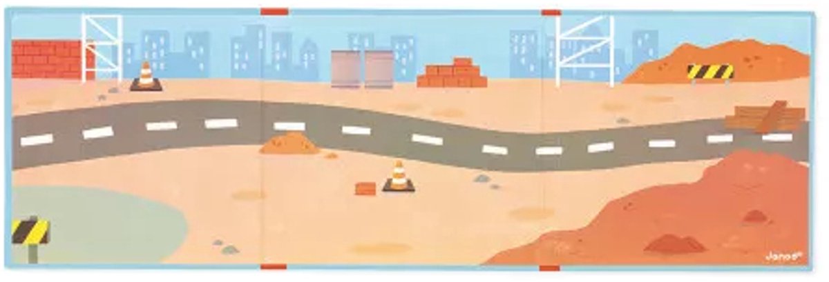 Janod - Magneti Stories - De bouwplaats – Educatieve magneetset — afbeelding 5