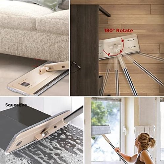 Système de vadrouille Lexium - Ensemble de vadrouille - Système de vadrouille avec essoreuse - Vadrouille avec seau - Serpillière