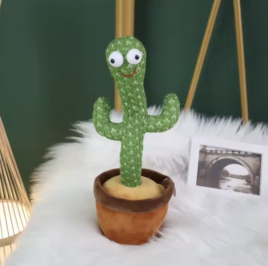 1pc-Dansen Pratend Cactusspeelgoed voor babyjongens en -meisjes, Zingen Mimicking Opname Herhalend Wat je zegt Sunny Cactus Up Plus  26