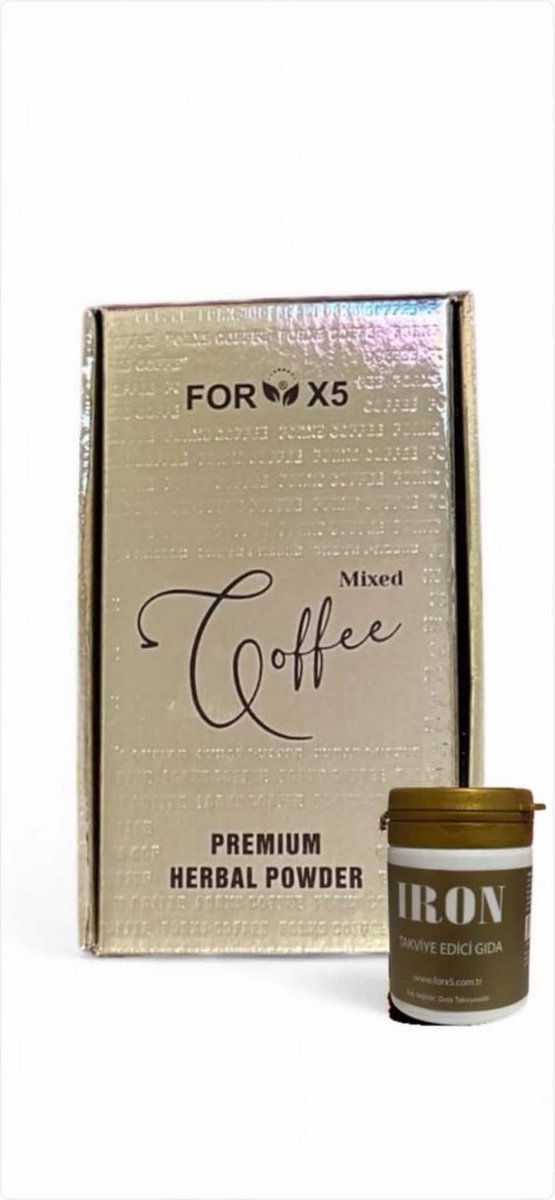 Goedkoopste FORX5 Coffee Kahve Detox IRON Voedingssupplement 15 capsules aanvullende voeding die gewichtsverlies helpt en ondersteunt