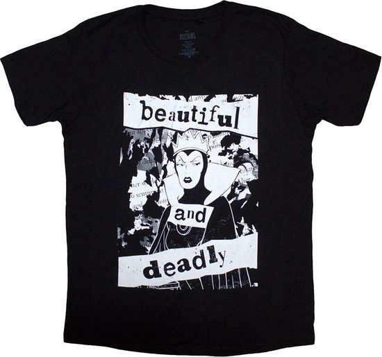Disney Maleficent - Beautiful & Deadly Heren T-shirt - M - Zwart