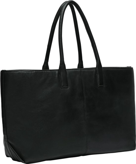 LIEBESKIND BERLIN Cuir Sac shopper Sac à épaule Seasonal Noos Sheep Natural Chelsea Black Noir