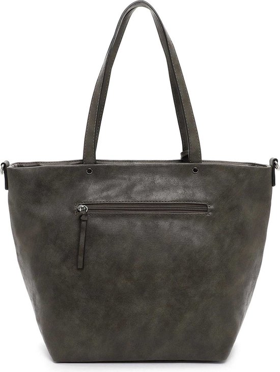Tamaris Sac shopper Sac à épaule bandoulière Marike Cityshopper Oliv Gris foncé