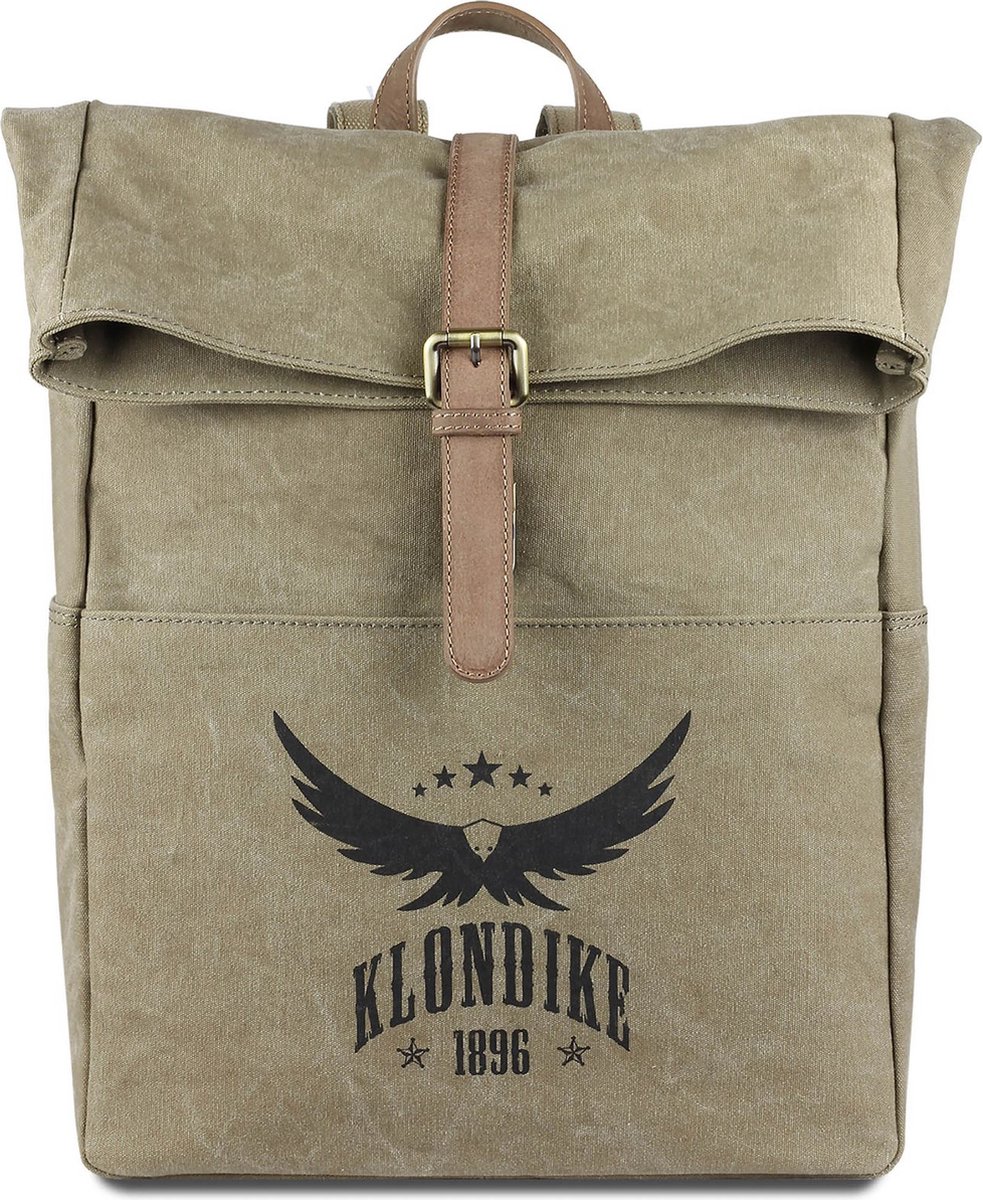 KLONDIKE 1896 Vrije tijd rugzak Rugzak Dawson Chuck Backpack Khaki / Khaki Beige Groene