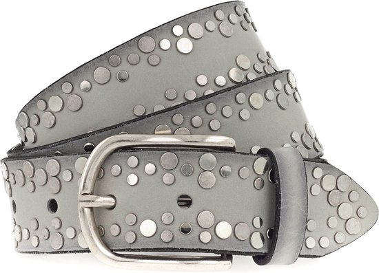 Vanzetti Cuir Ceinture Belt 35MM W85 L.grey Gris clair