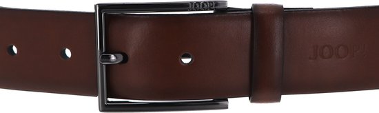 Joop! Cintura Double Quilted Coll. In Pelle Di Mucca, Larghezza 3,5 Cm, Nera, Taglia W100 (95-105 Cm), Con Logo