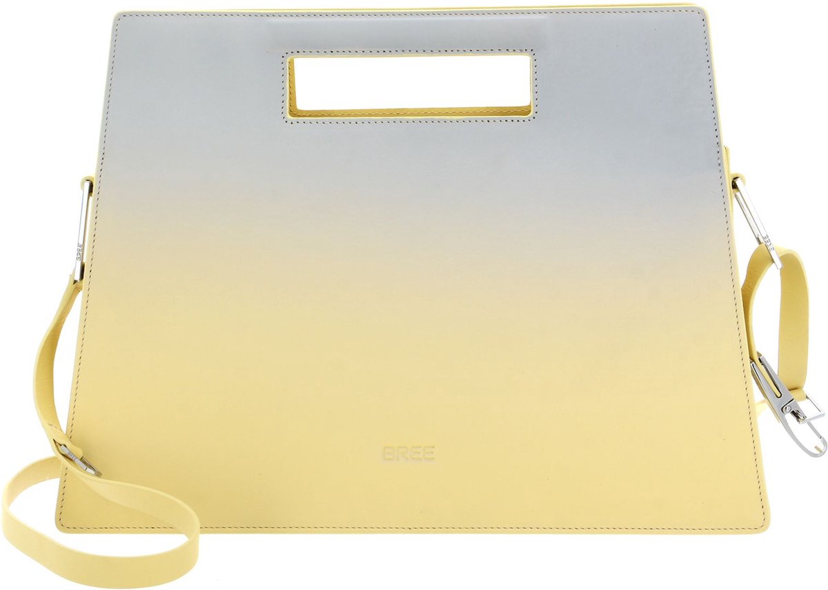 BREE Schoudertas Handtas Zou 6 Top Handle Citrus & Salt Nubuk Geel