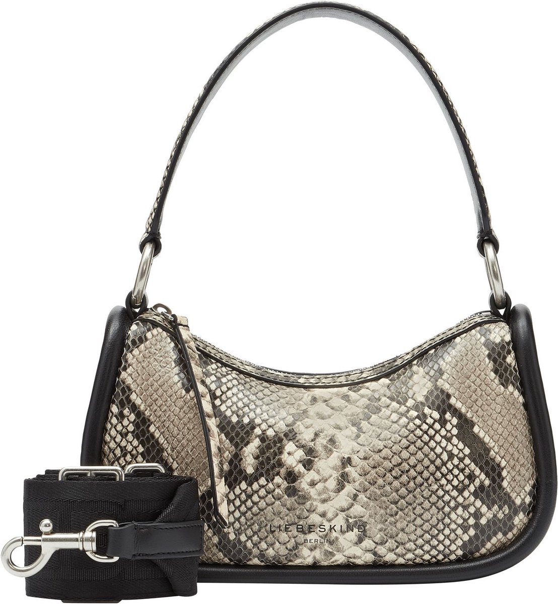 LIEBESKIND BERLIN Leren Schoudertas Avondtas Fab 2 Snake Hobo Montreal Snake Veelkleurig Beige