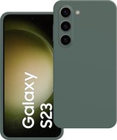 Cazy Hoesje geschikt voor Samsung Galaxy S23 Hoesje - Color Backcover - Groen