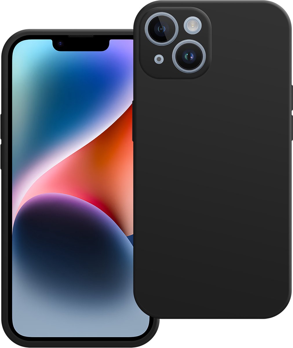 Cazy hoesje geschikt voor iPhone 14 Hoesje - Color Backcover - Zwart