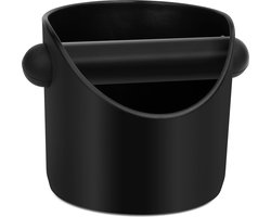 ABS Koffie Grind Knock Box, Espresso Koffie Knock Box voor Barista, Schokabsorberende Duurzame Koffie Espresso Knock Box Dump Bin Grind Afvalbak met Verwijderbare Afneembare Knock Bar en Antislip Basis - zwart