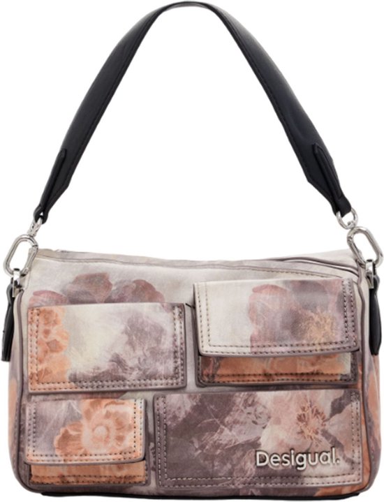 Desigual Sac à main Sac à épaule bandoulière Pocket Blossom Phuket Mini Hand Bag Raw Multicolore