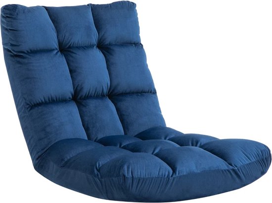 Fauteuil couchage - Dépliant - Canapé lit - Lit d'appoint - Canapé lit - Fauteuil couchage - Lit pliant - 1 personne - Très confortable - Blauw